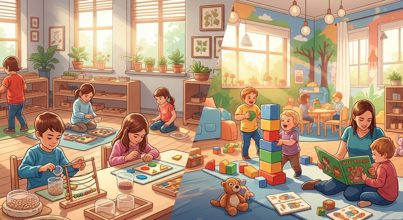 Montessori vs Daycare: Understanding Key Differences