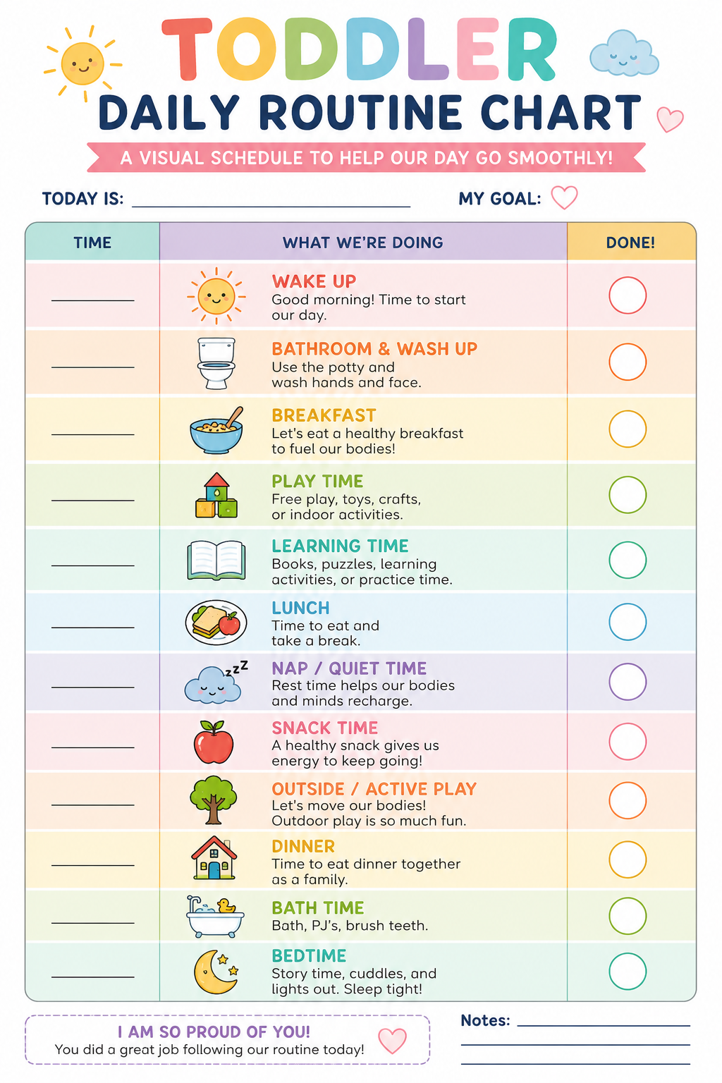 Daily Routine for Kids (Free Printable Planner)