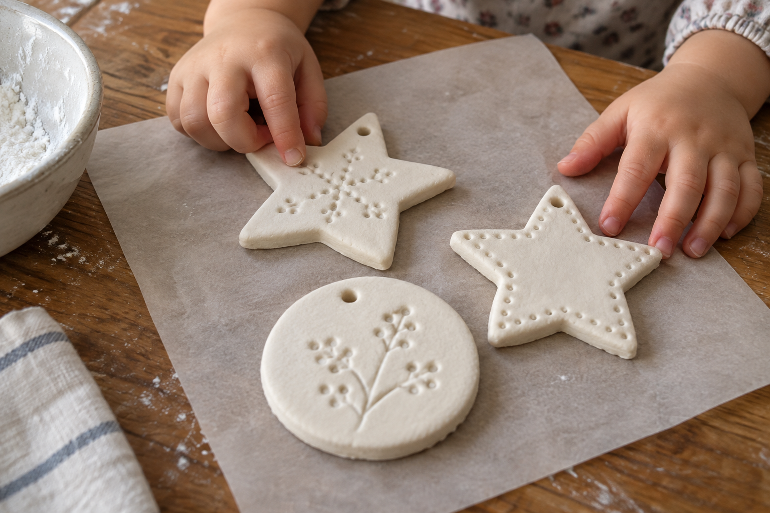 How to Make Baking Soda Air-Dry Clay Ornaments