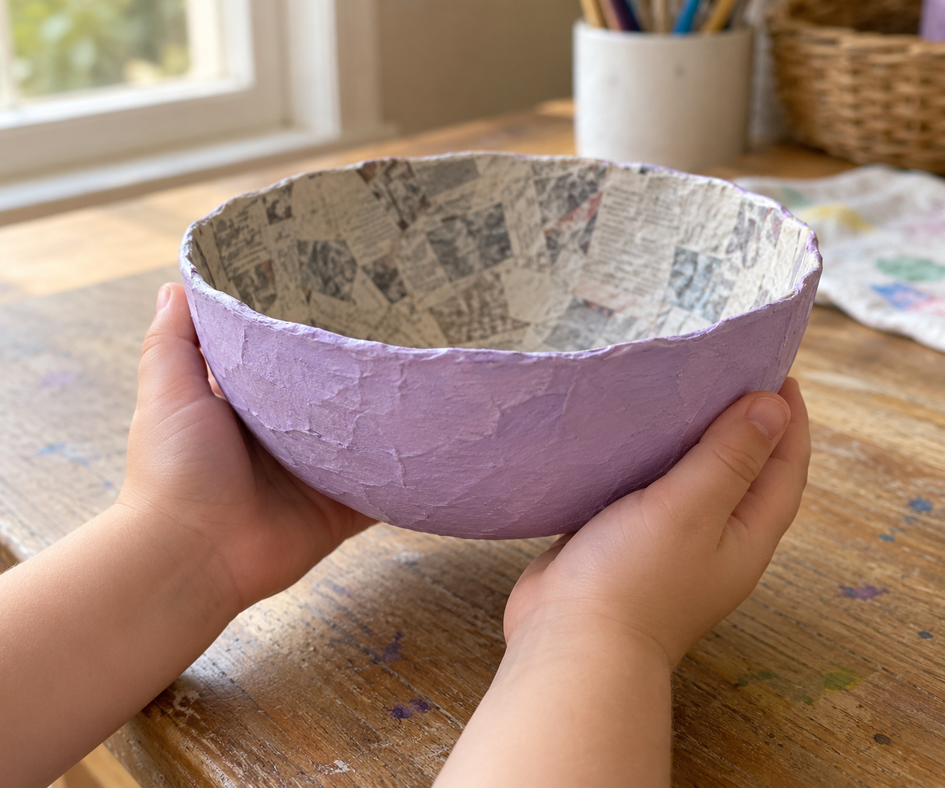 How to Make a Paper Mâché Bowl Without Flour