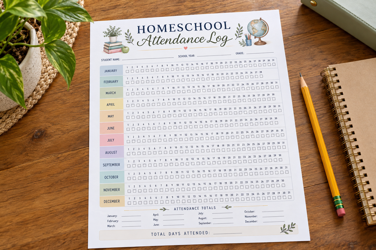 How to Keep Homeschool Attendance Records