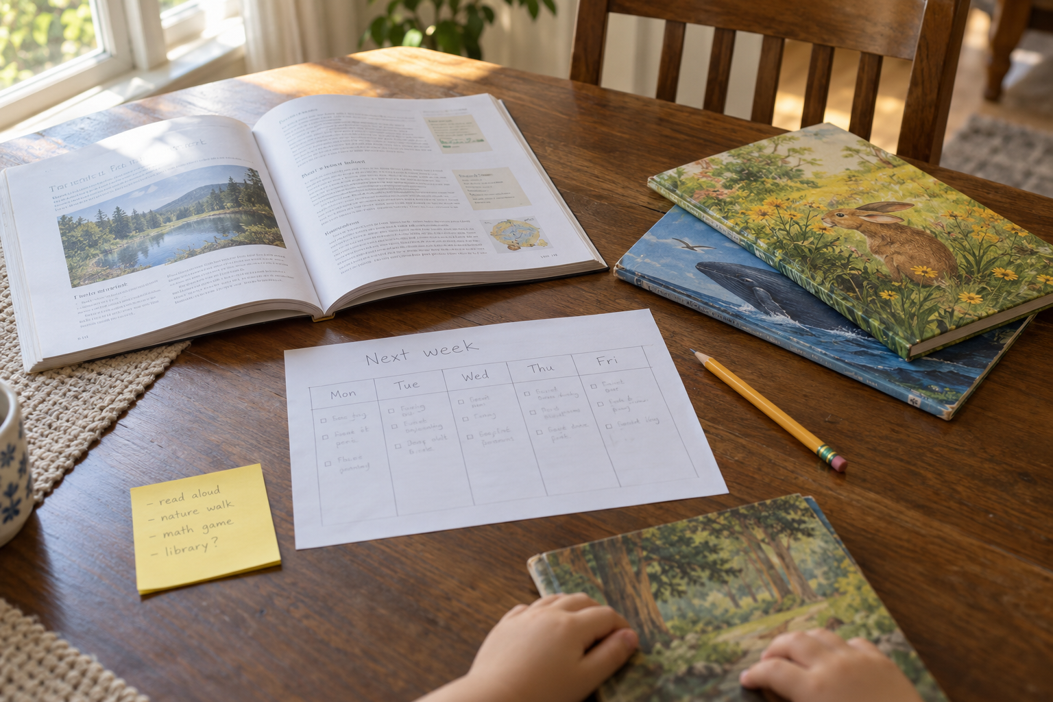 How to Plan a Homeschool Week Around Your Curriculum
